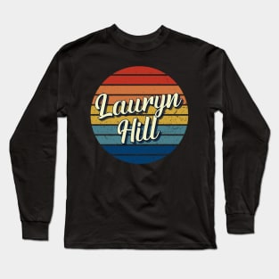 Lauryn Hill Vintage Retro Circle Long Sleeve T-Shirt